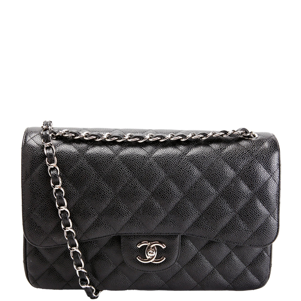 Chanel Classic Flap Jumbo Caviar 23M Black
