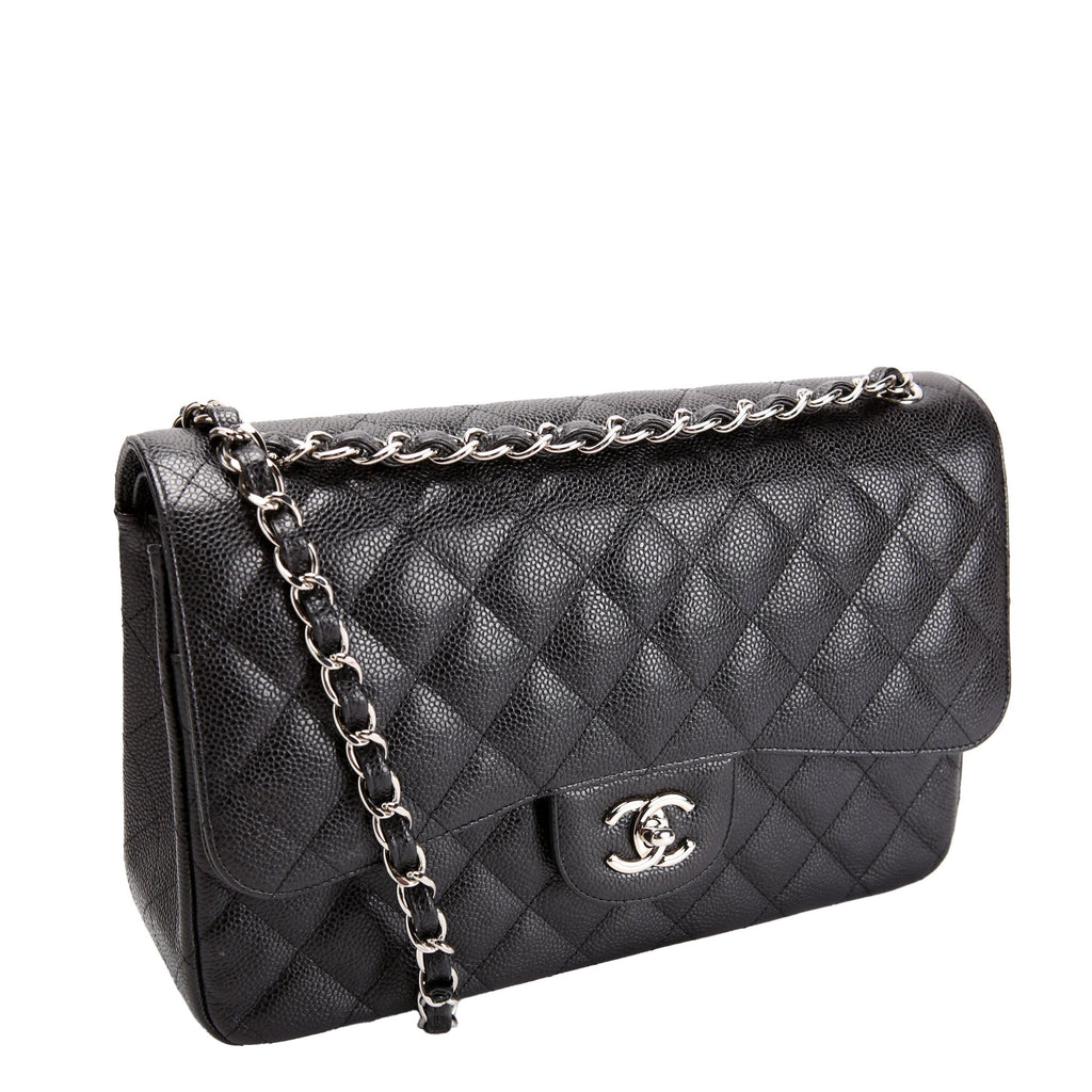 Chanel Classic Flap Jumbo Caviar 23M Black