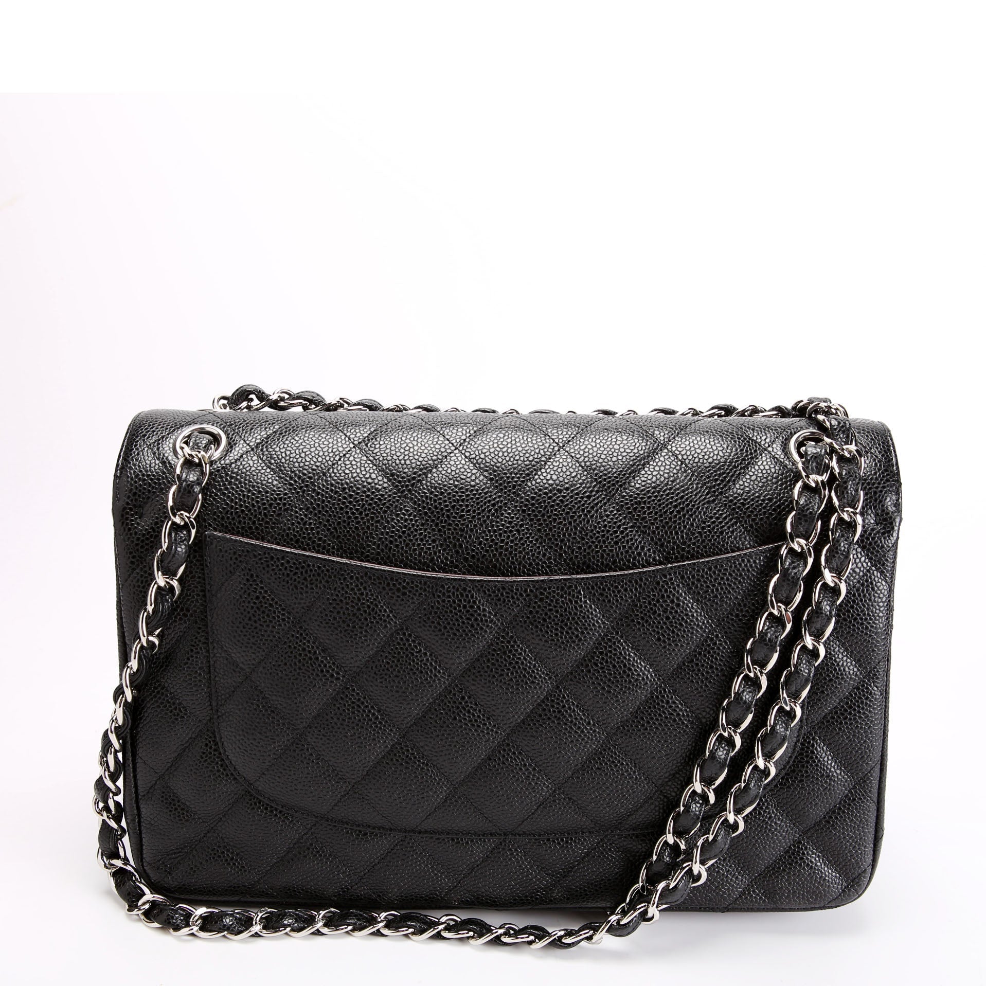 Chanel Classic Flap Jumbo Caviar 23M Black