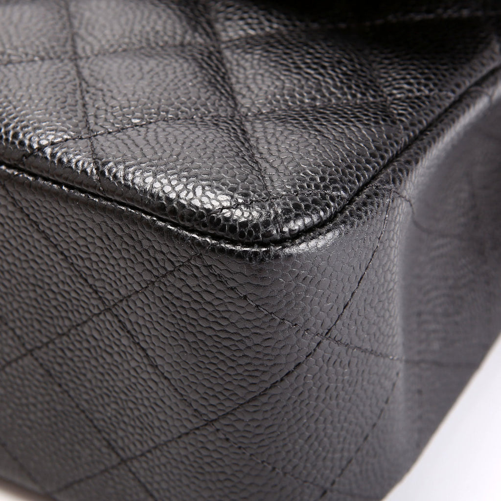 Chanel Classic Flap Jumbo Caviar 23M Black