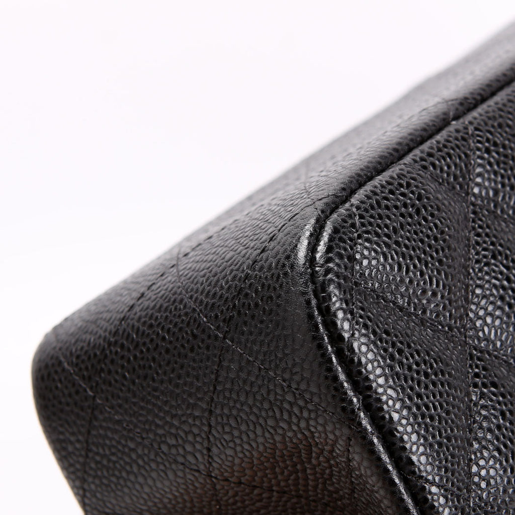 Chanel Classic Flap Jumbo Caviar 23M Black
