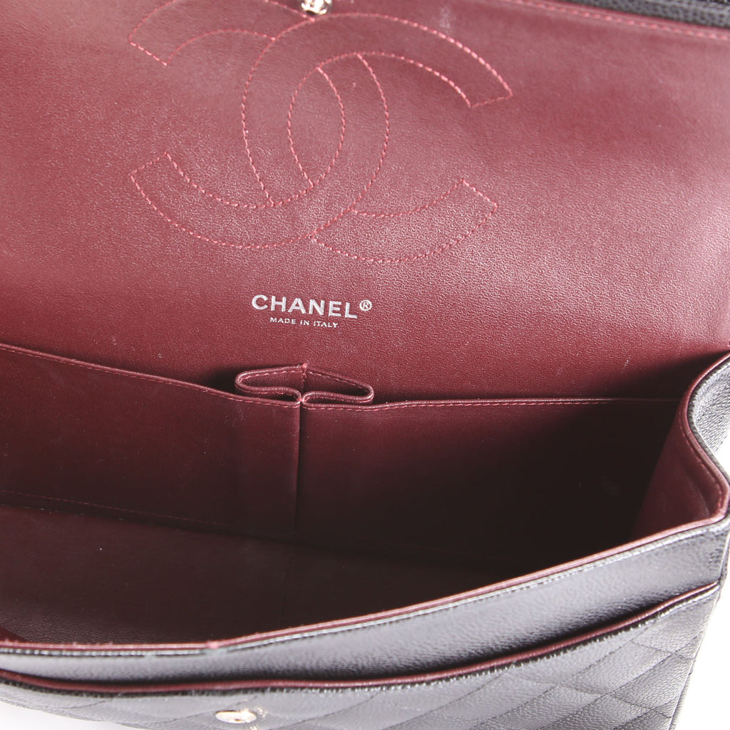 Chanel Classic Flap Jumbo Caviar 23M Black