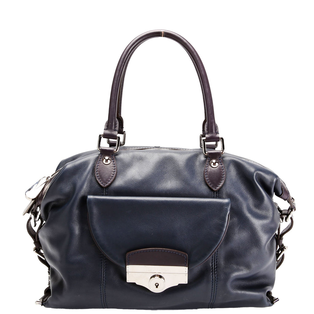 Louis Vuitton Sac Louis Boston Bag Calfskin Blue