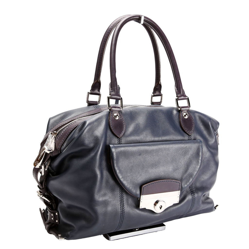 Louis Vuitton Sac Louis Boston Bag Calfskin Blue