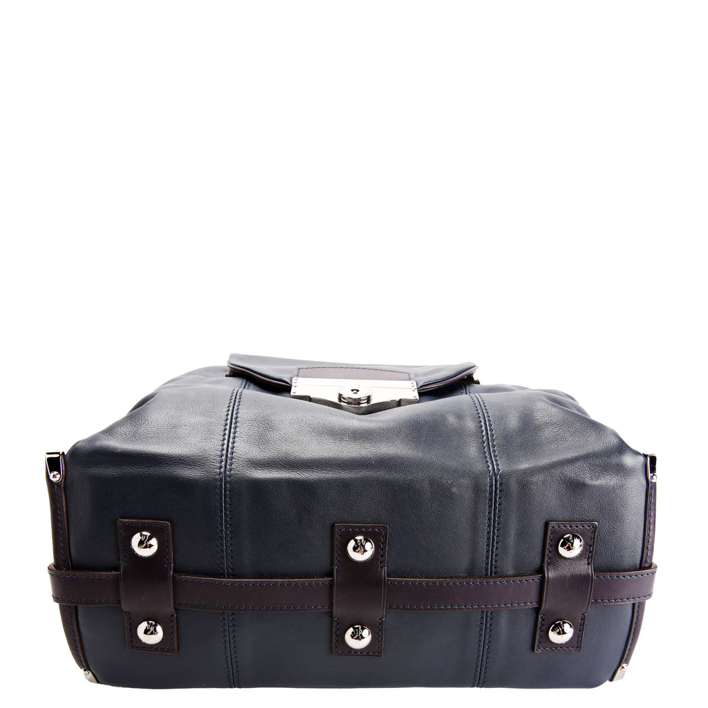 Louis Vuitton Sac Louis Boston Bag Calfskin Blue