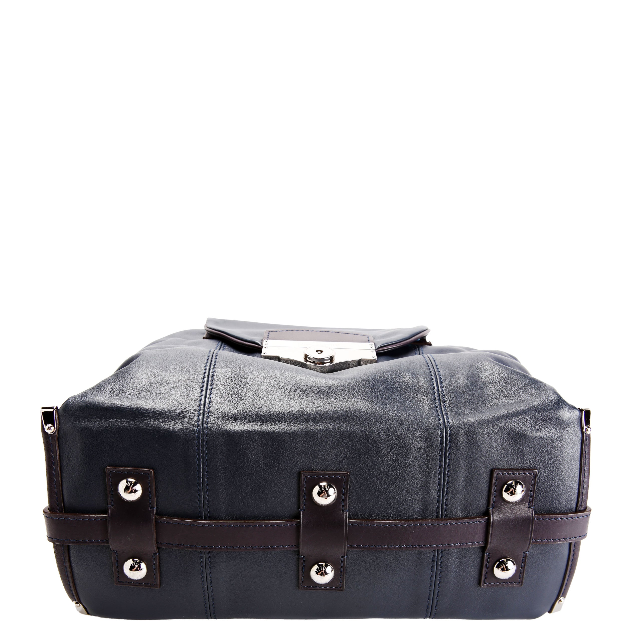 Louis Vuitton Sac Louis Boston Bag Calfskin Blue