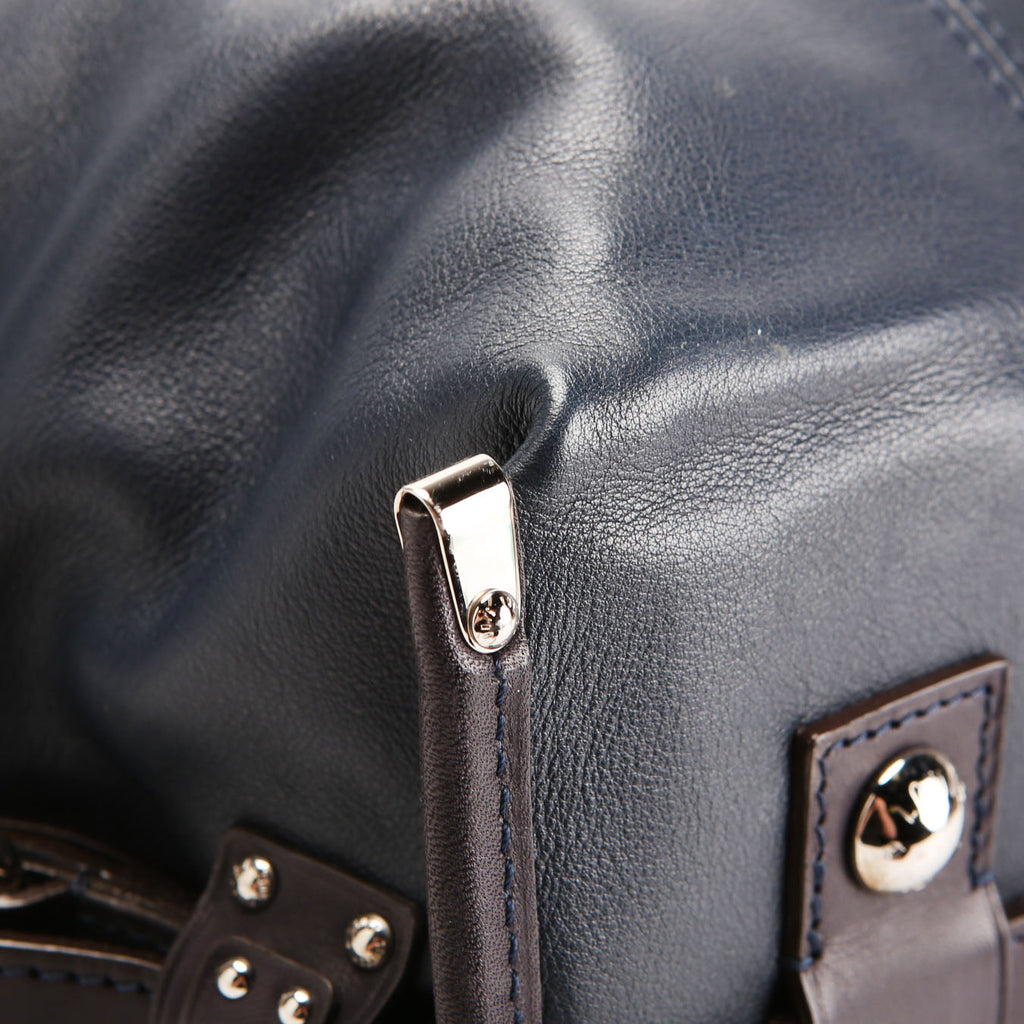 Louis Vuitton Sac Louis Boston Bag Calfskin Blue
