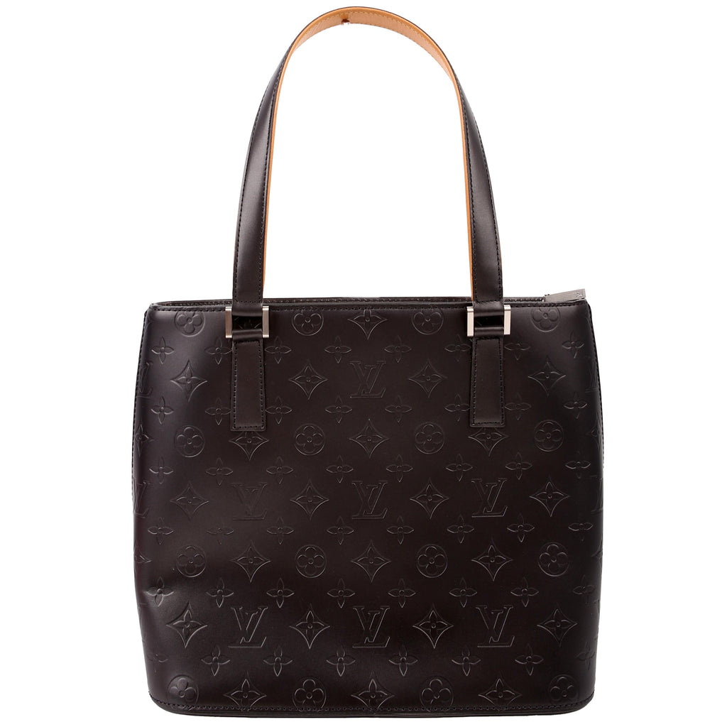 Louis Vuitton Stockton Monogram Matte Leather Gray