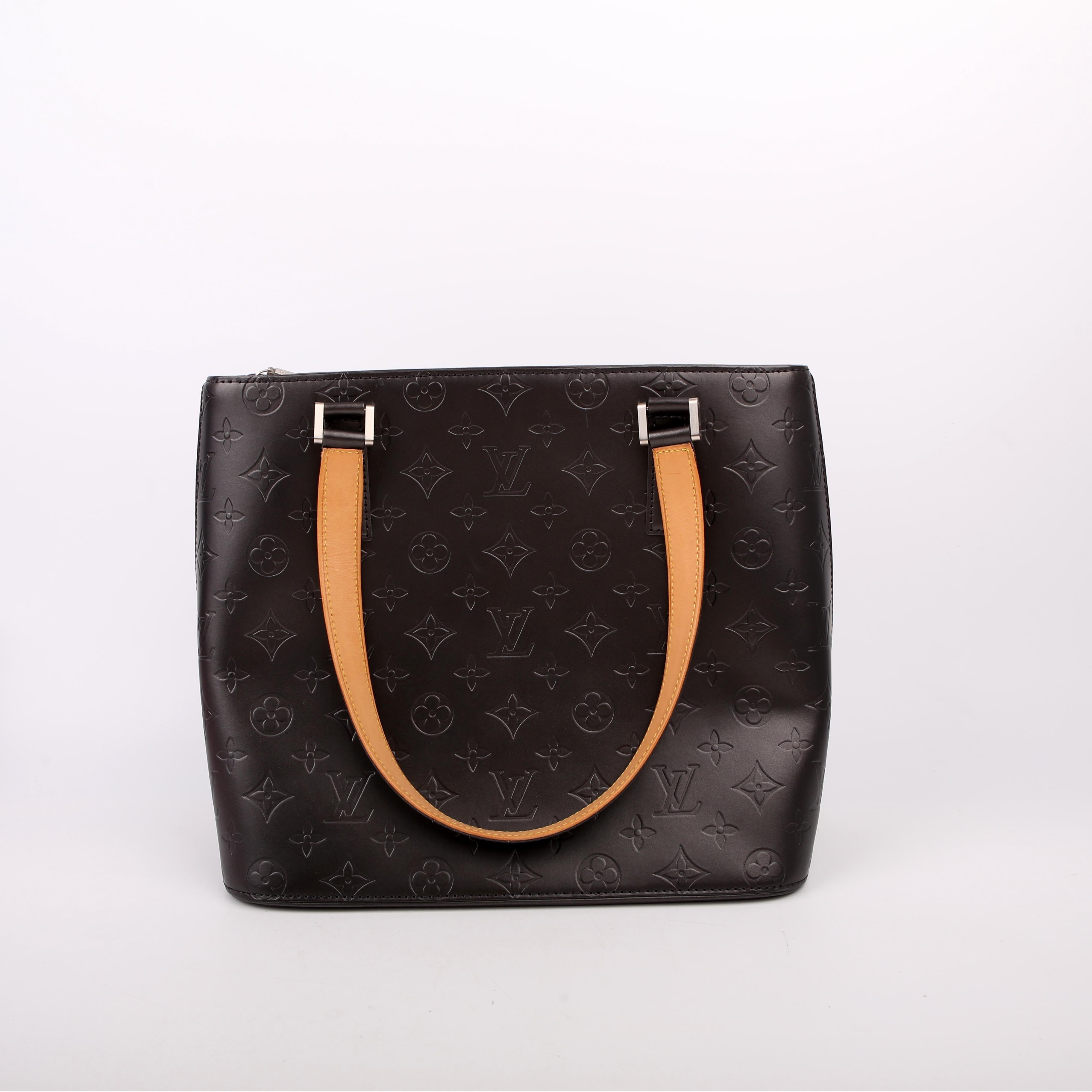 Louis Vuitton Stockton Monogram Matte Leather Gray