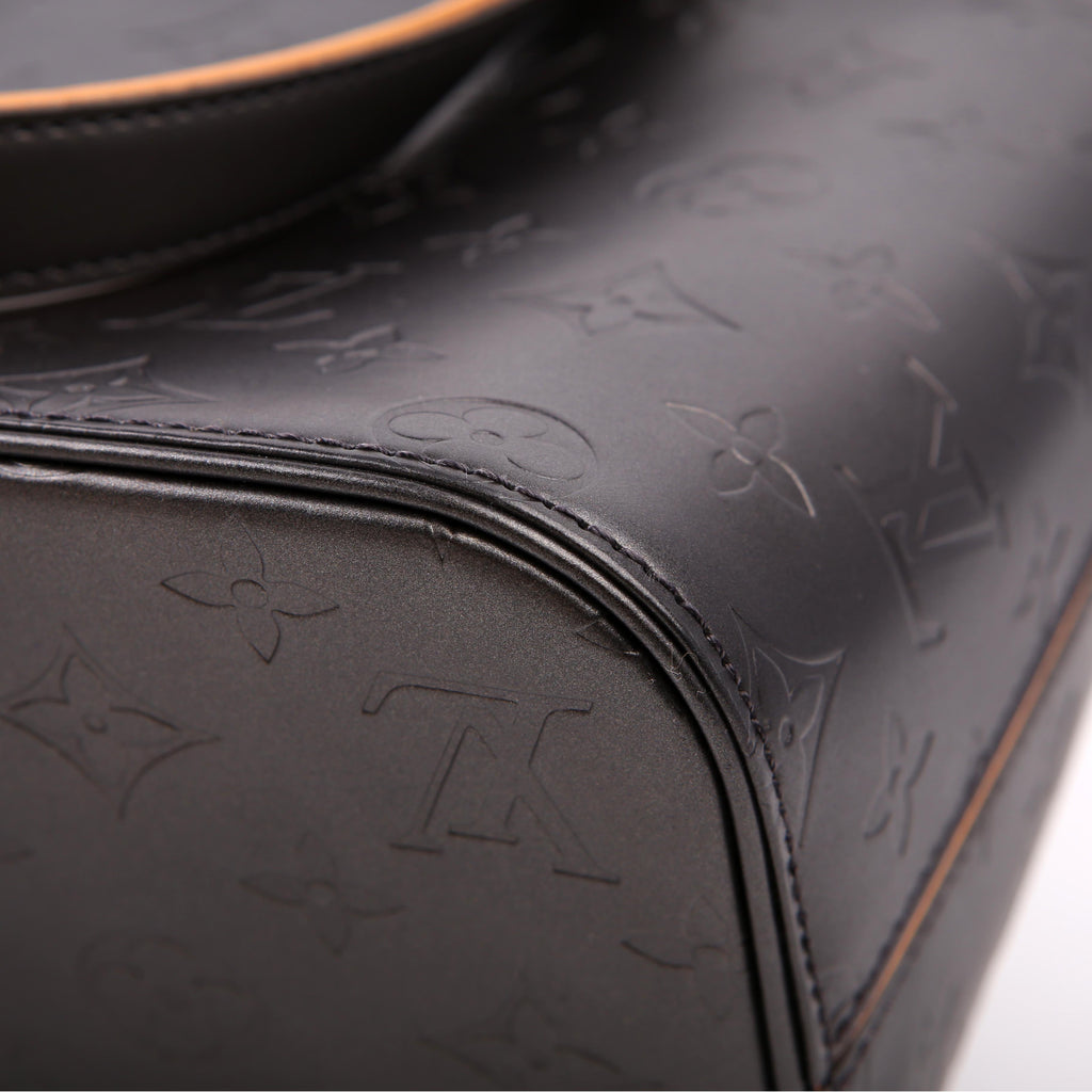 Louis Vuitton Stockton Monogram Matte Leather Gray