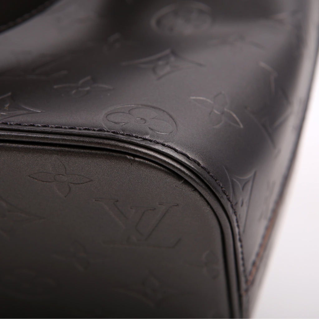 Louis Vuitton Stockton Monogram Matte Leather Gray
