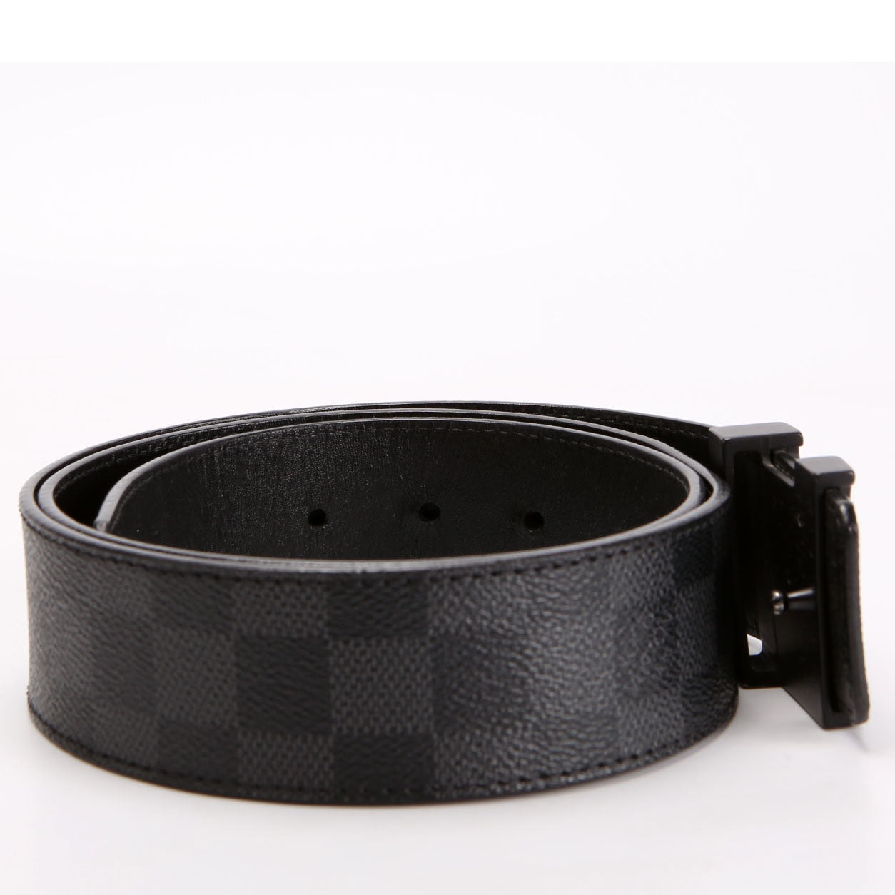 Louis Vuitton LV Initiales 40MM Reversible Leather/Damier Graphite Belt Size 90/36
