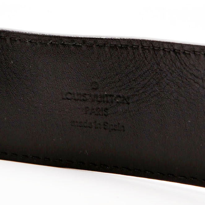 Louis Vuitton LV Initiales 40MM Reversible Leather/Damier Graphite Belt Size 90/36