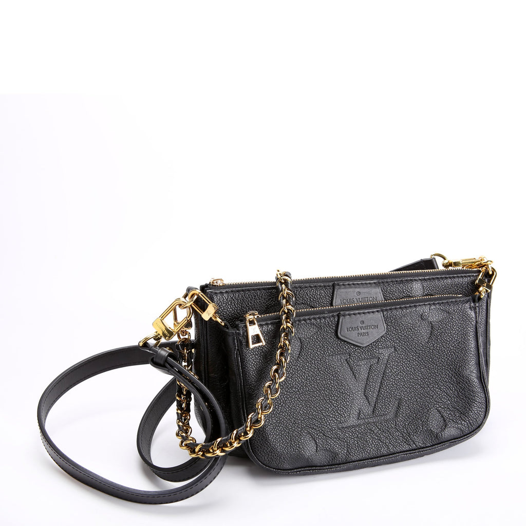 Louis Vuitton Multi Pochette Empreinte Black