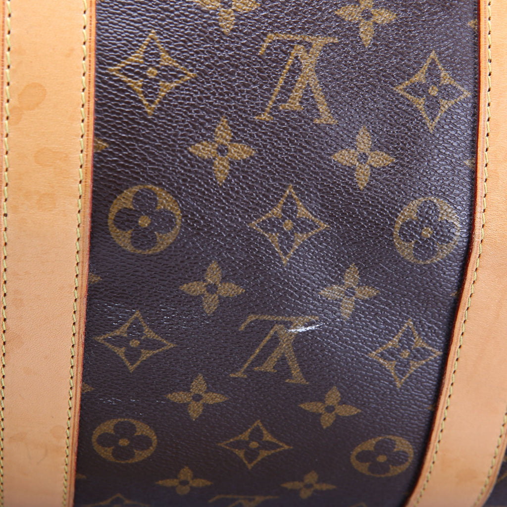 Louis Vuitton Keepall 55 Monogram Bandouliere Brown