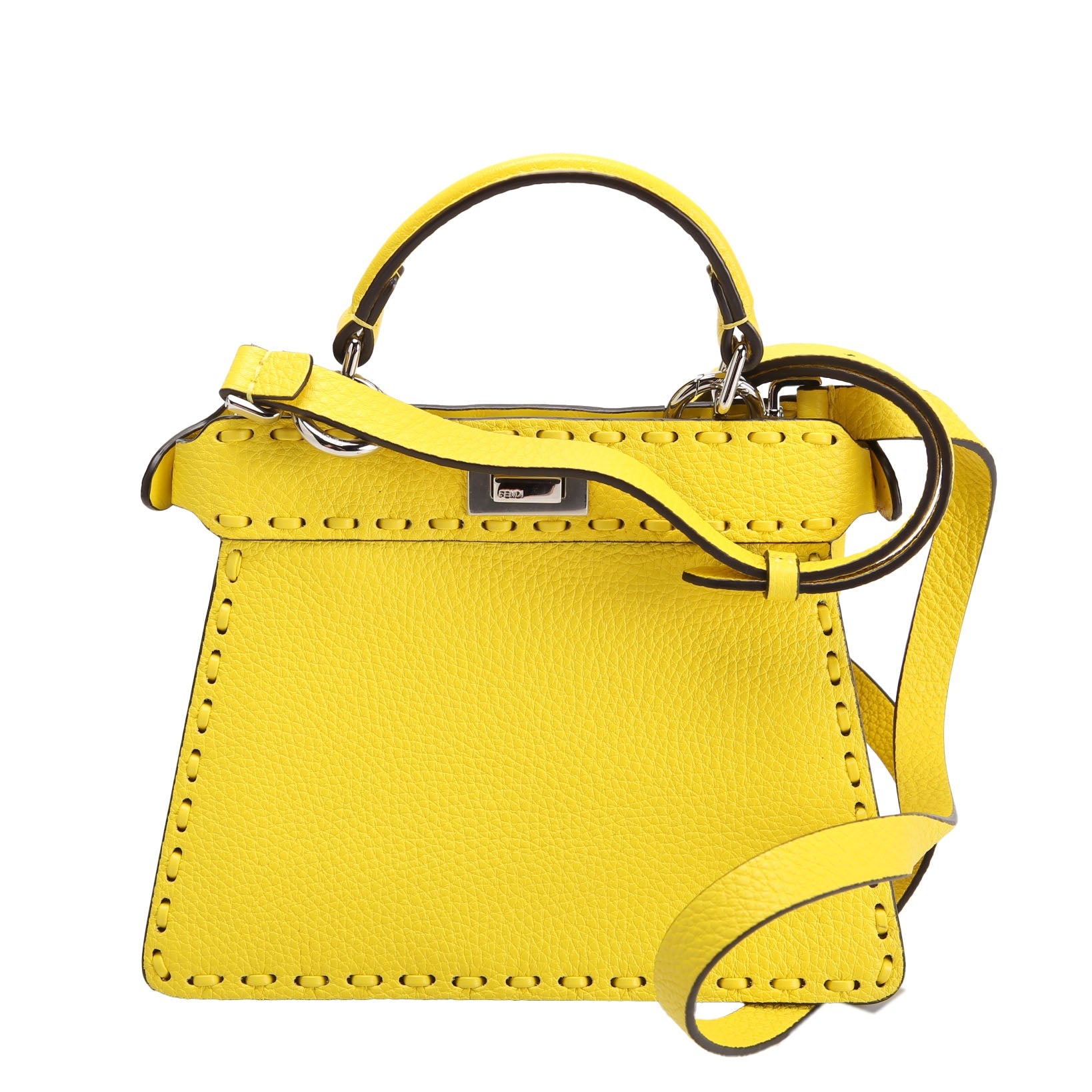 Fendi 8BN335 Peekaboo Iseeu Petite Selleria Yellow