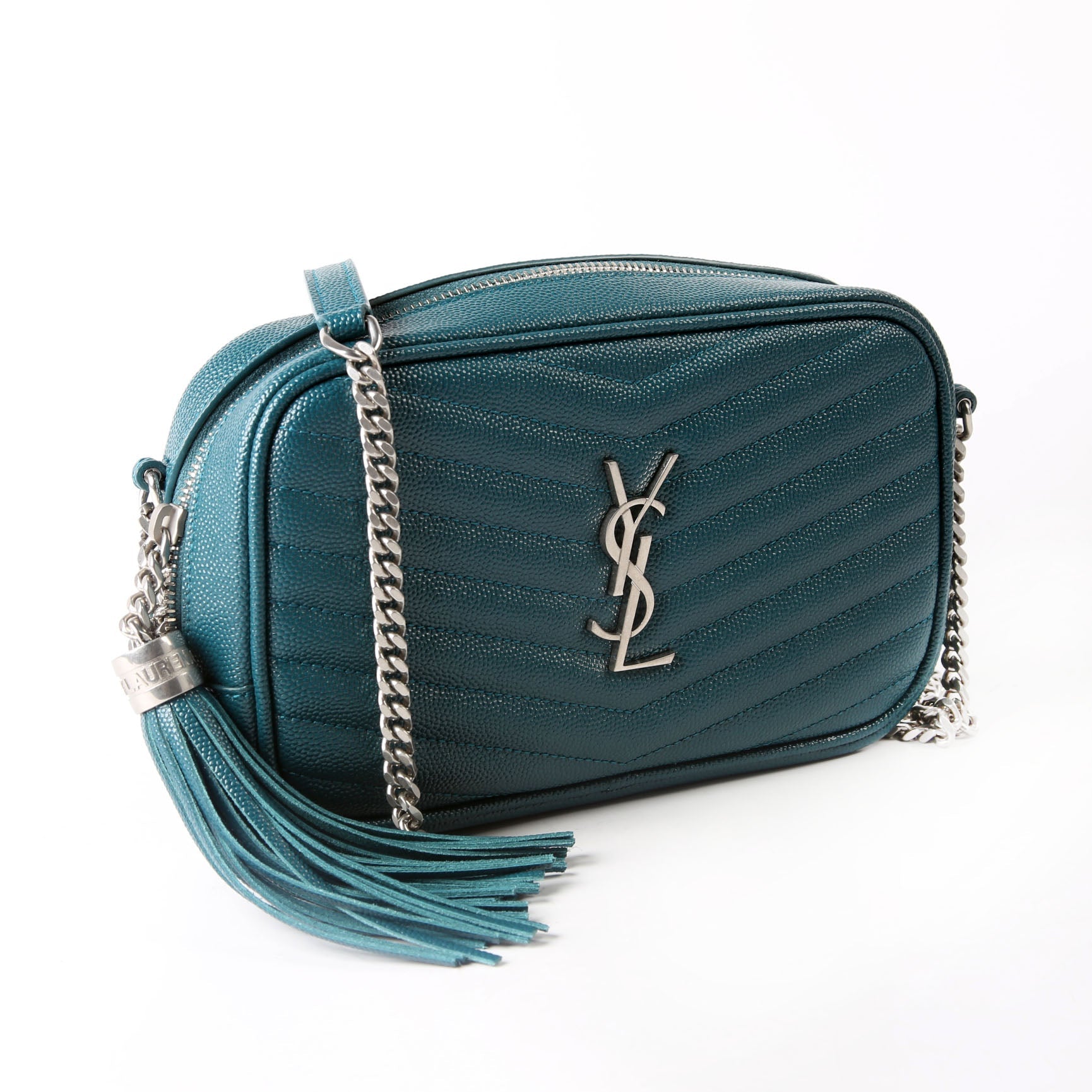 Saint Laurent Lou Camera Mini 612579 Teal