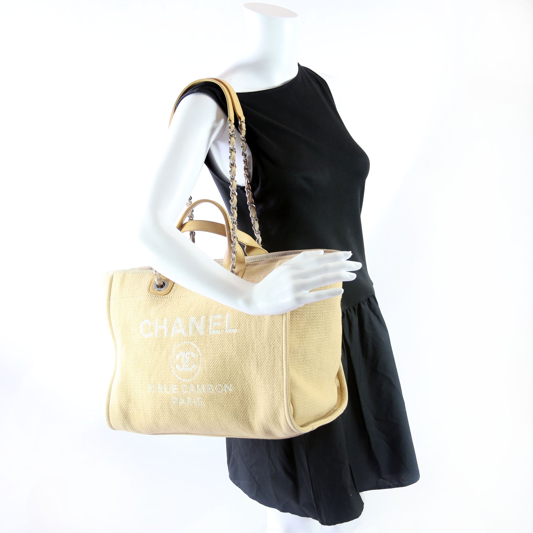 Chanel Deauville Medium Mixed Fibers RFID