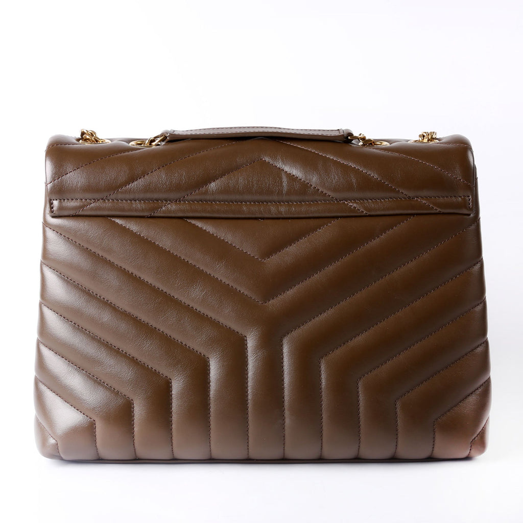 Saint Laurent Loulou Medium Quilted 574946 Brown