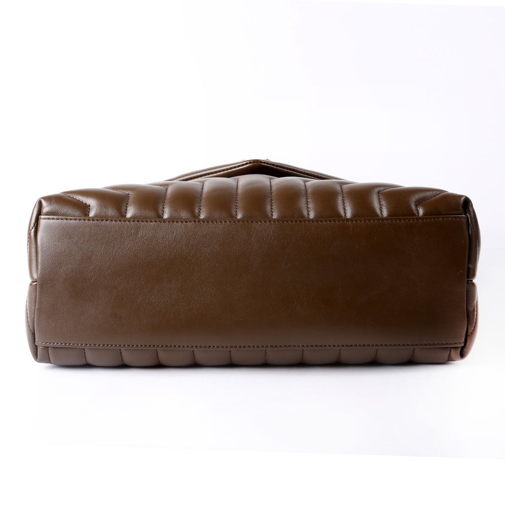 Saint Laurent Loulou Medium Quilted 574946 Brown