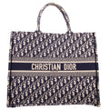 Christian Dior Book Tote Large Navy