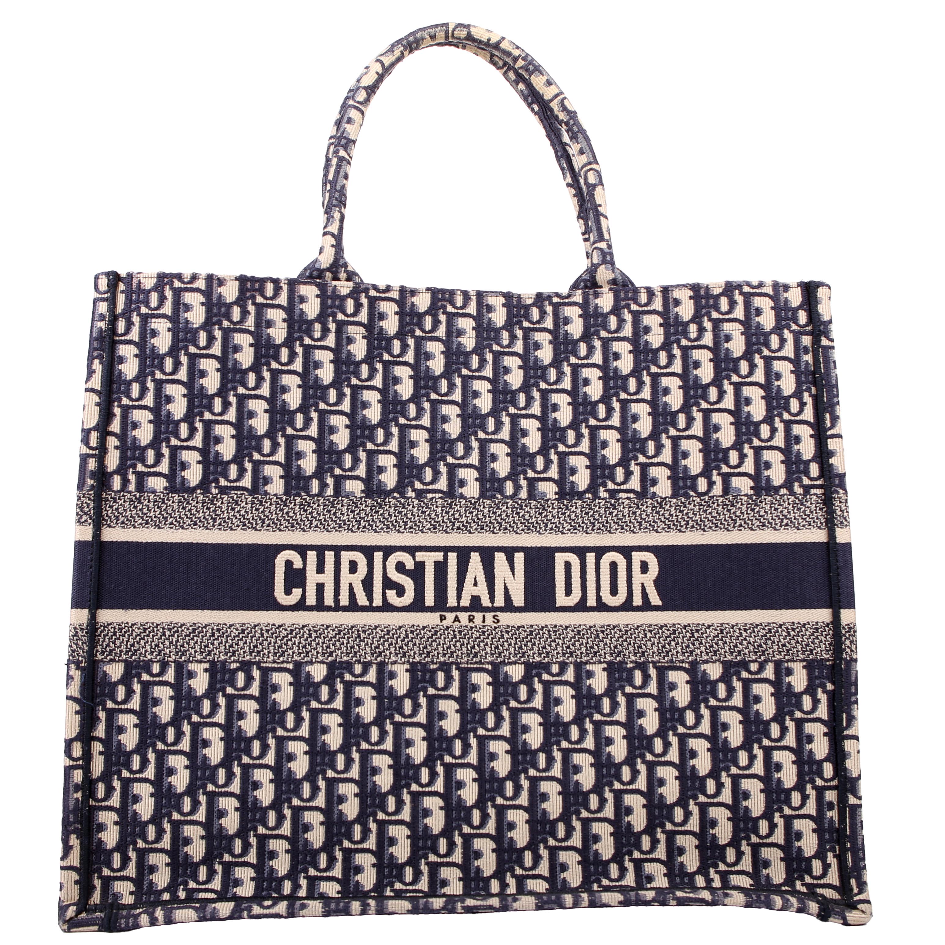 Christian Dior Book Tote Large Navy