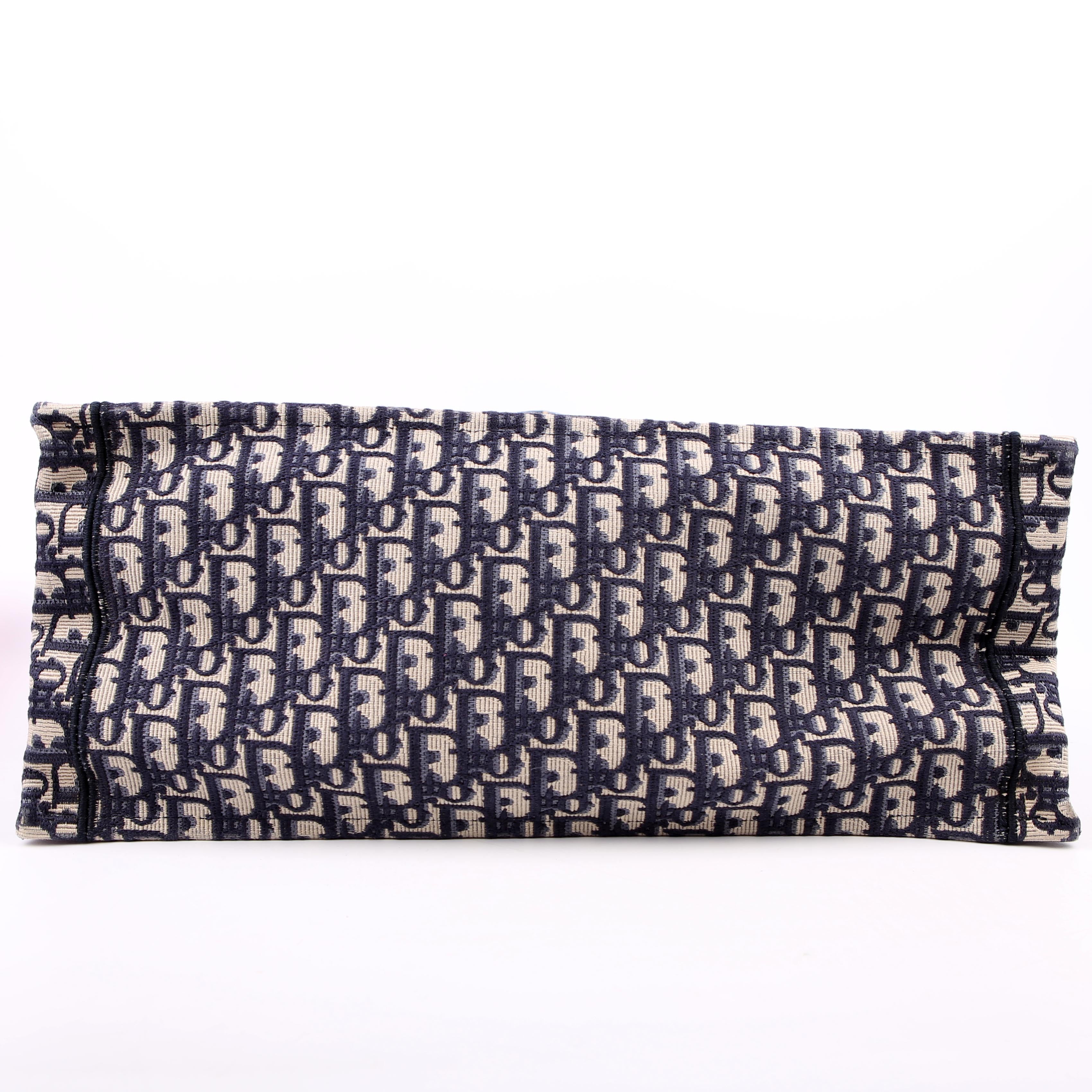 Christian Dior Book Tote Large Navy