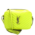 Saint Laurent Lou Camera Bag Quilted Patent 574495 Yellow