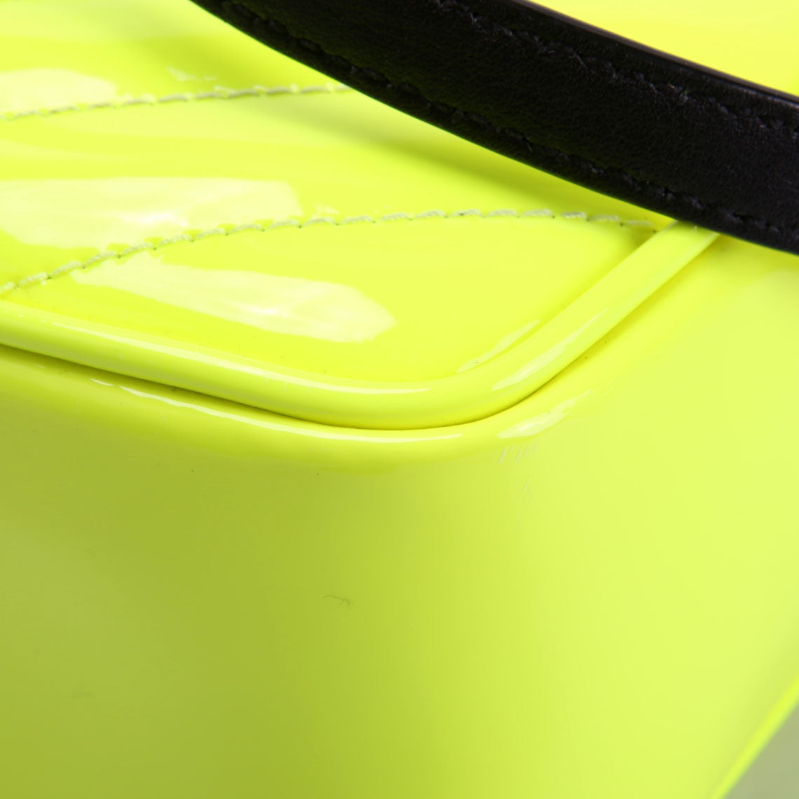 Saint Laurent Lou Camera Bag Quilted Patent 574495 Yellow