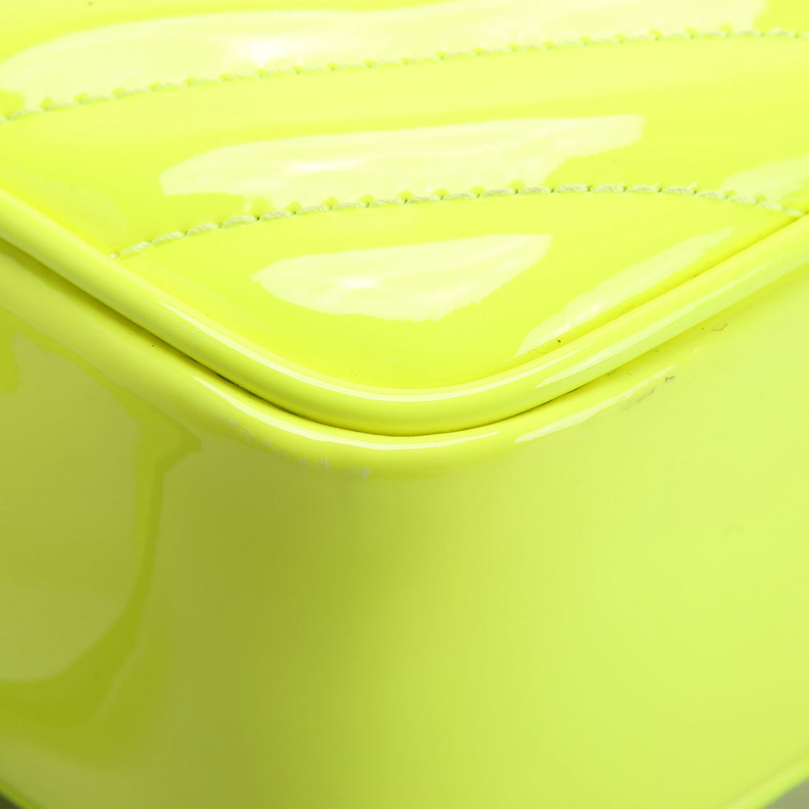 Saint Laurent Lou Camera Bag Quilted Patent 574495 Yellow