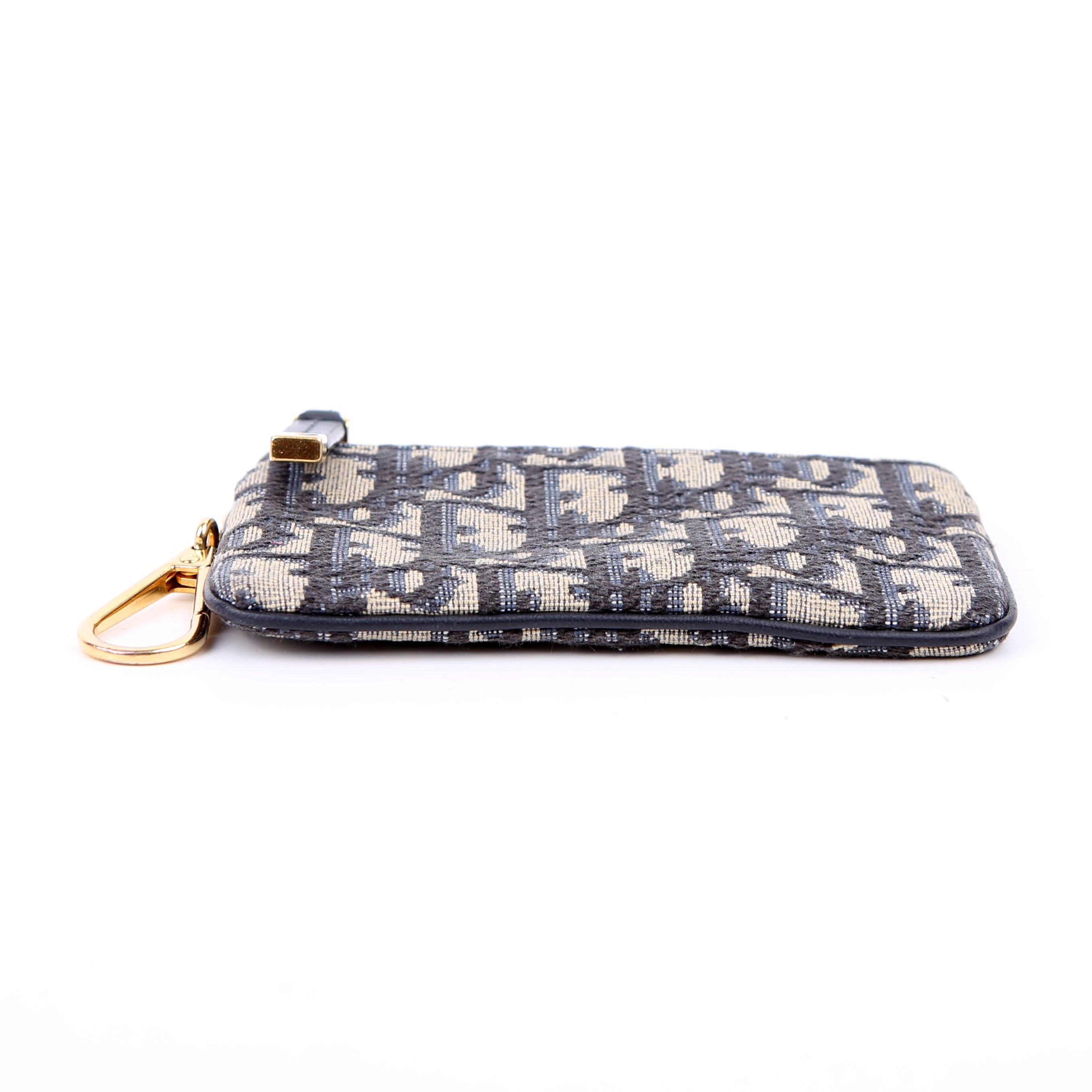 Christian Dior Oblique Coin/Key Case Blue
