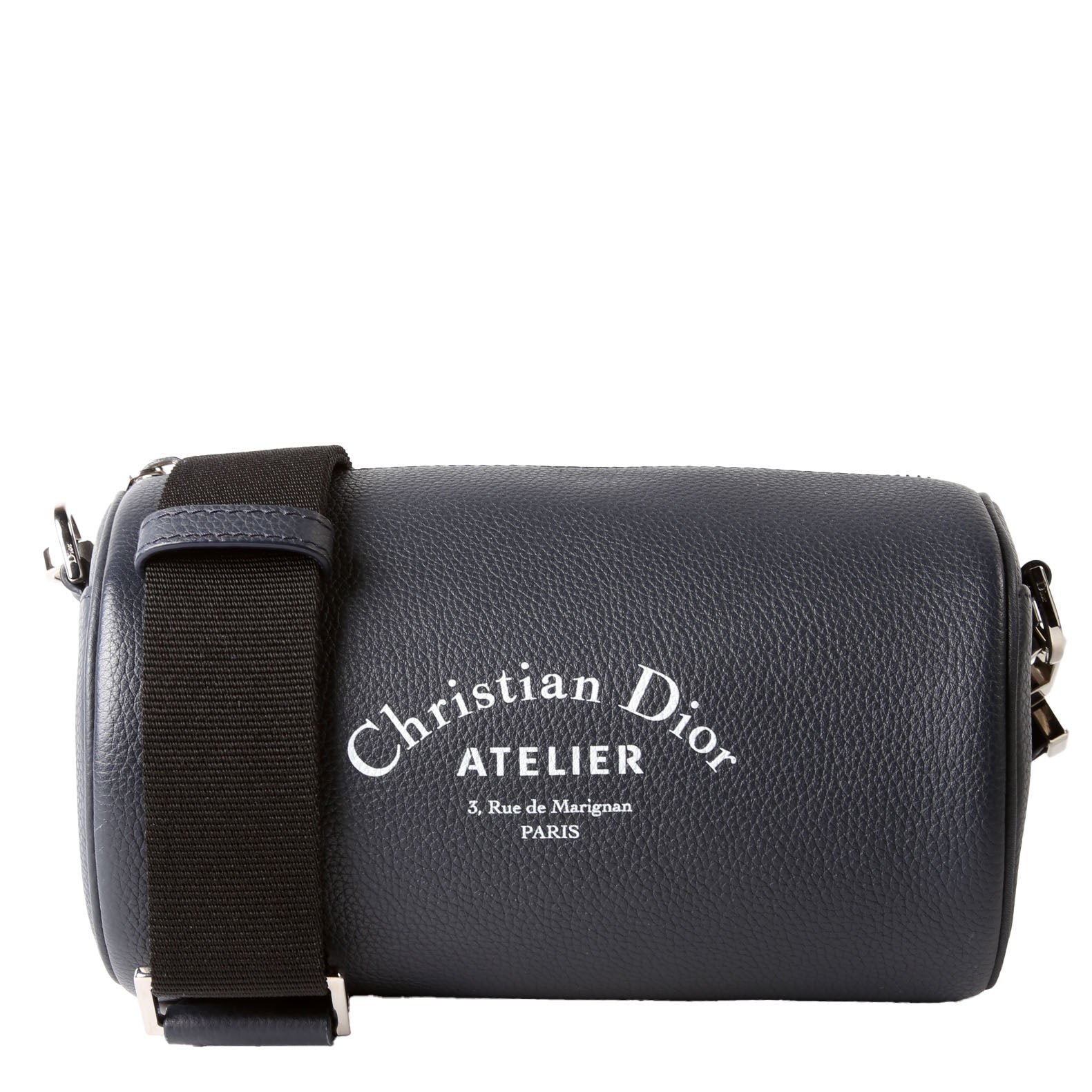 Christian Dior Atelier Roller Shoulder Bag Navy