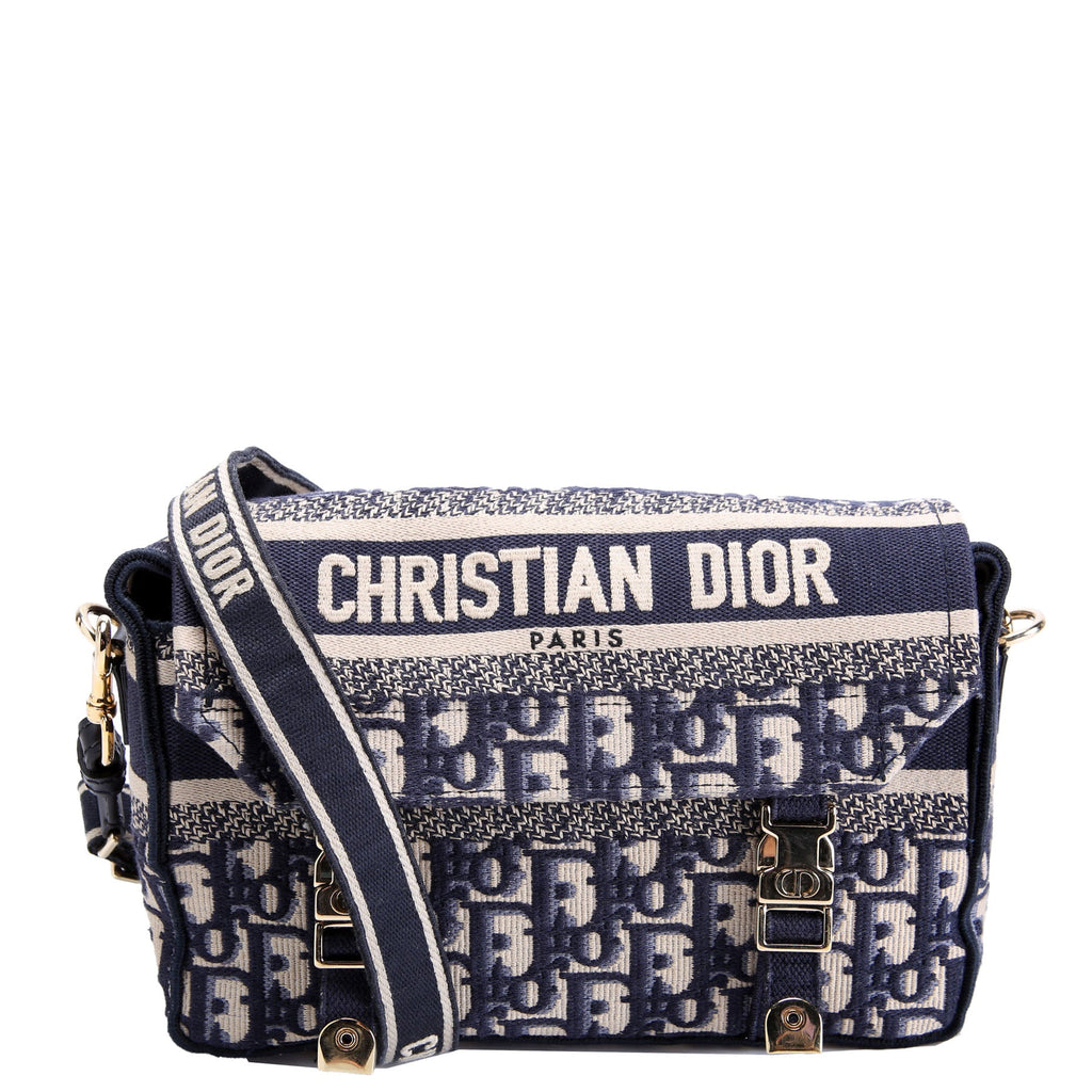 Christian Dior Diorcamp Messenger Small Oblique Navy/Beige