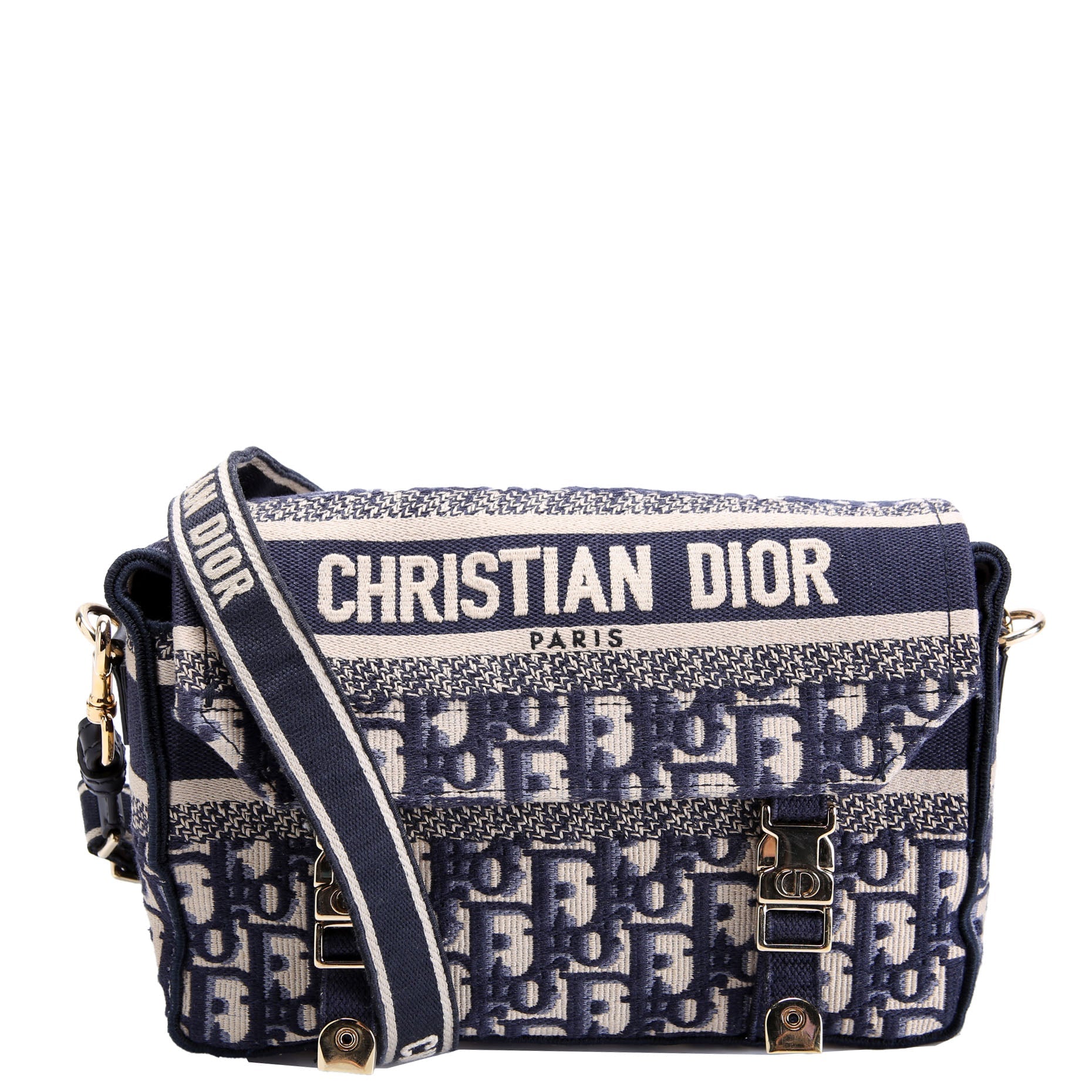 Christian Dior Diorcamp Messenger Small Oblique Navy/Beige