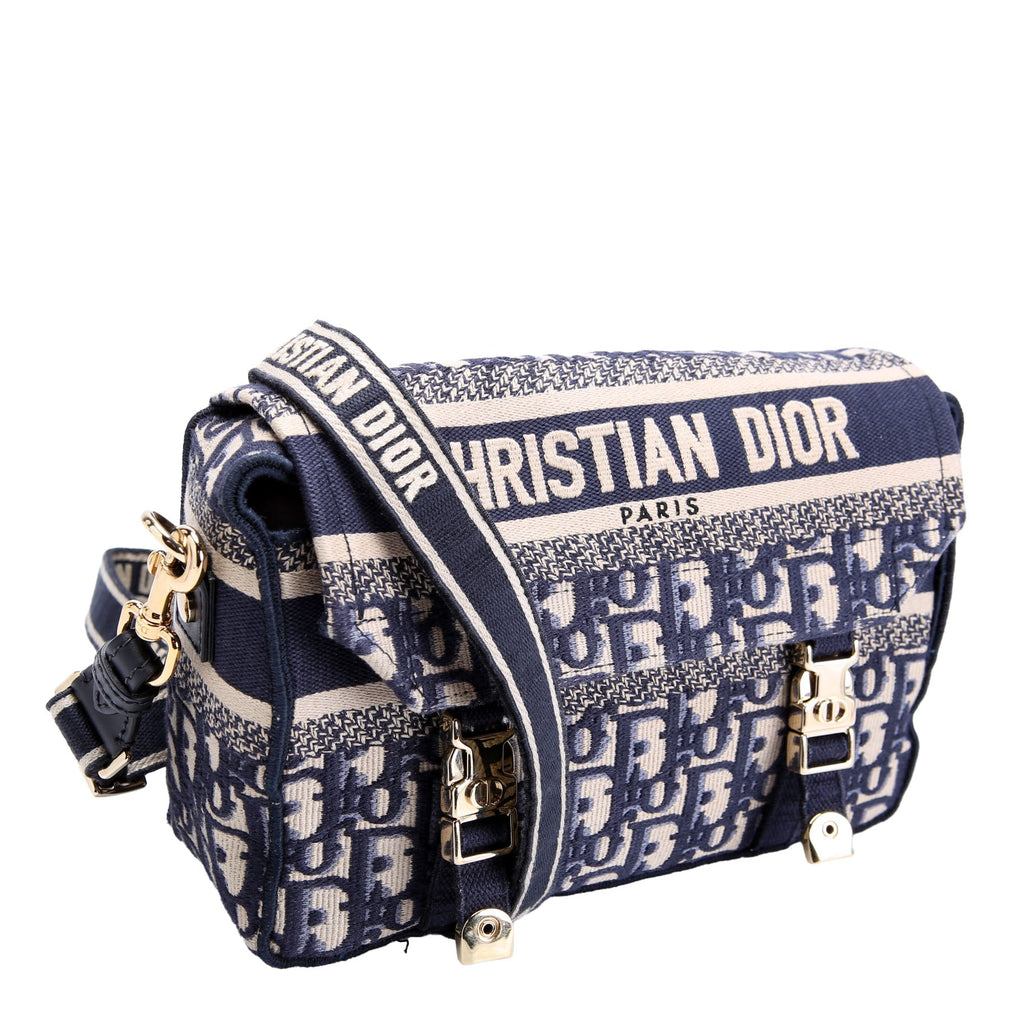 Christian Dior Diorcamp Messenger Small Oblique Navy/Beige