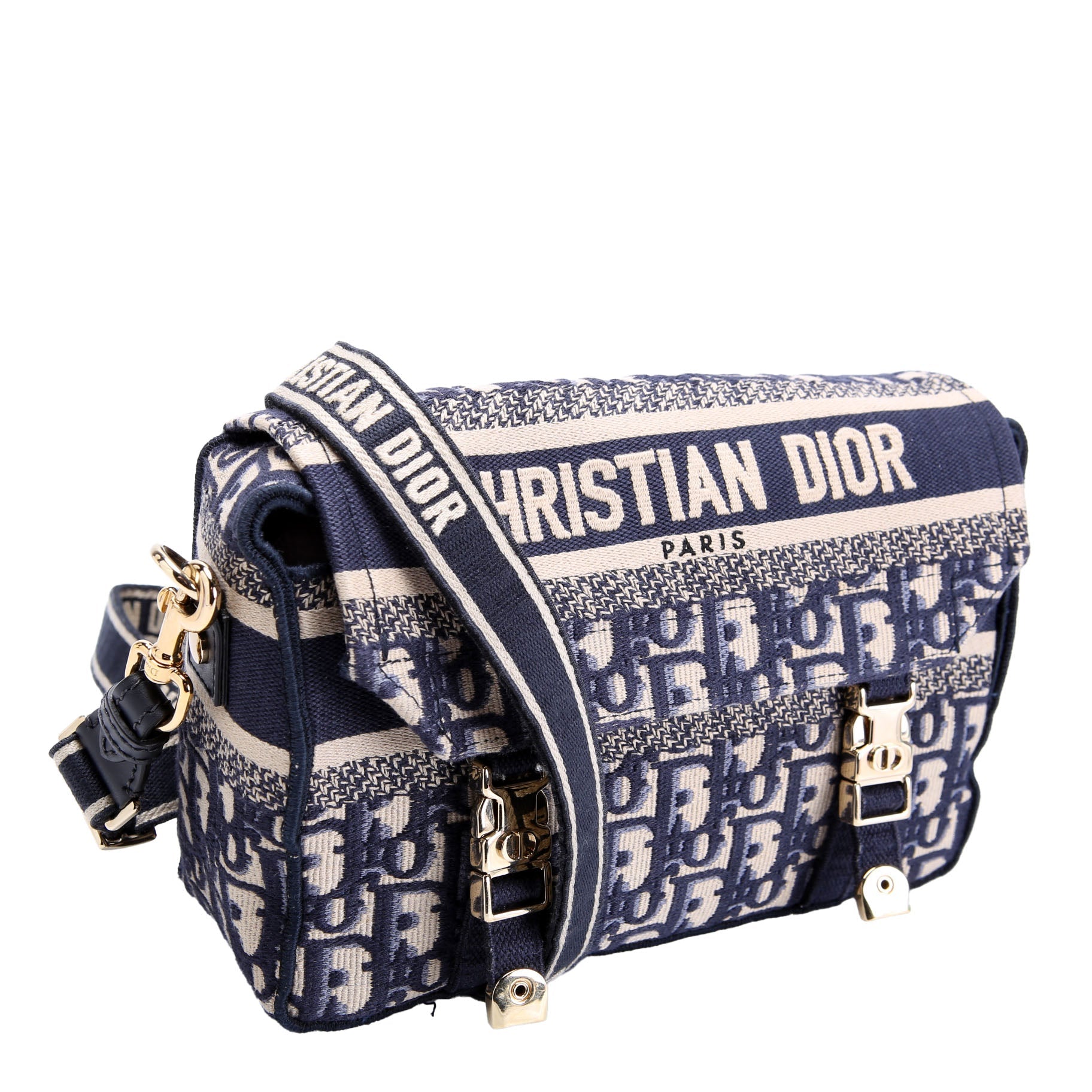 Christian Dior Diorcamp Messenger Small Oblique Navy/Beige