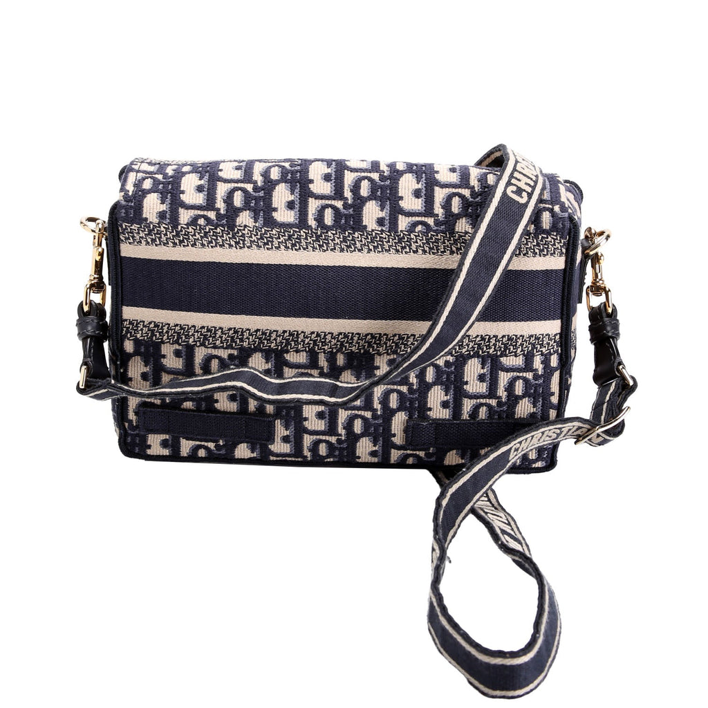 Christian Dior Diorcamp Messenger Small Oblique Navy/Beige