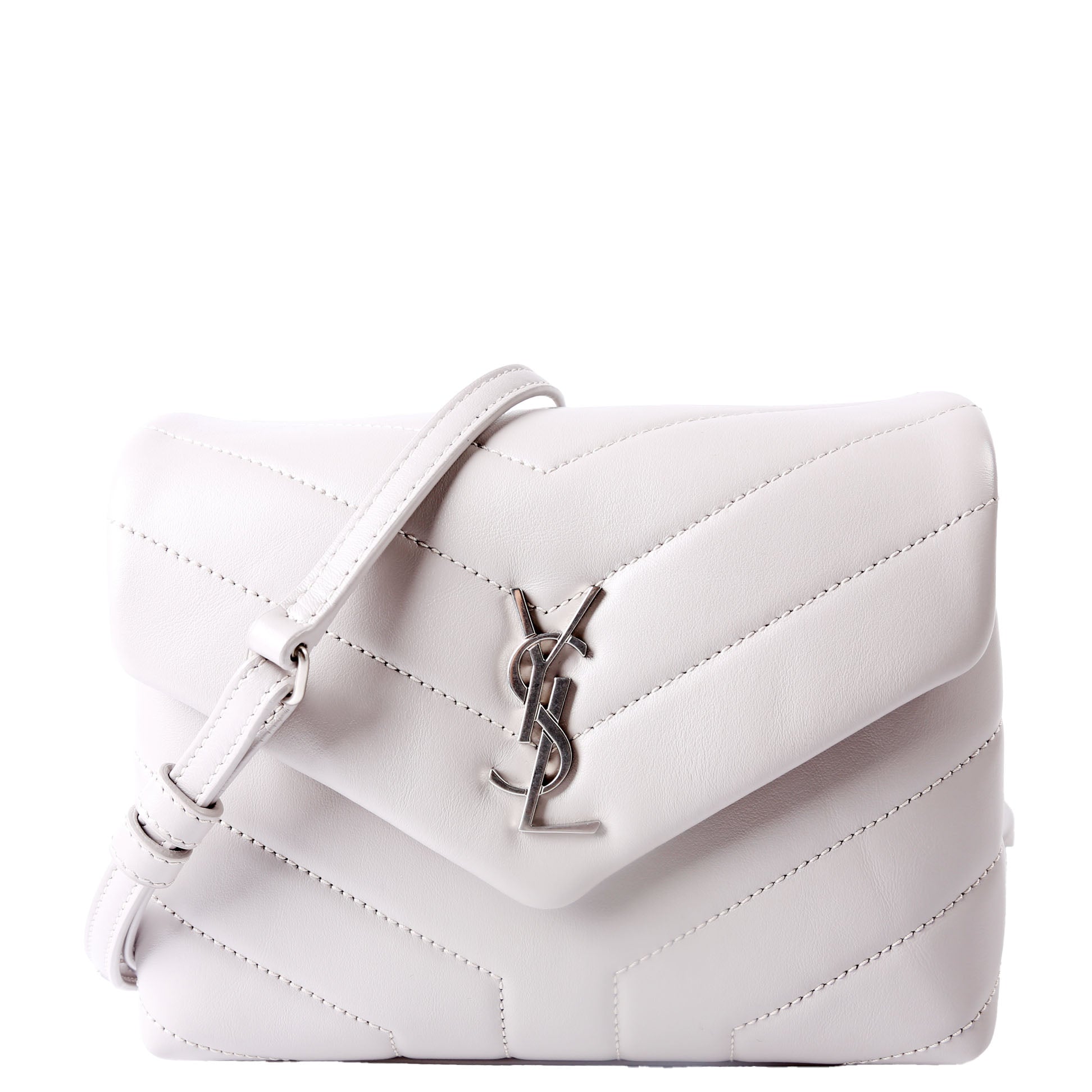 Saint Laurent 467072 LouLou Satchel Toy Crossbody Grey