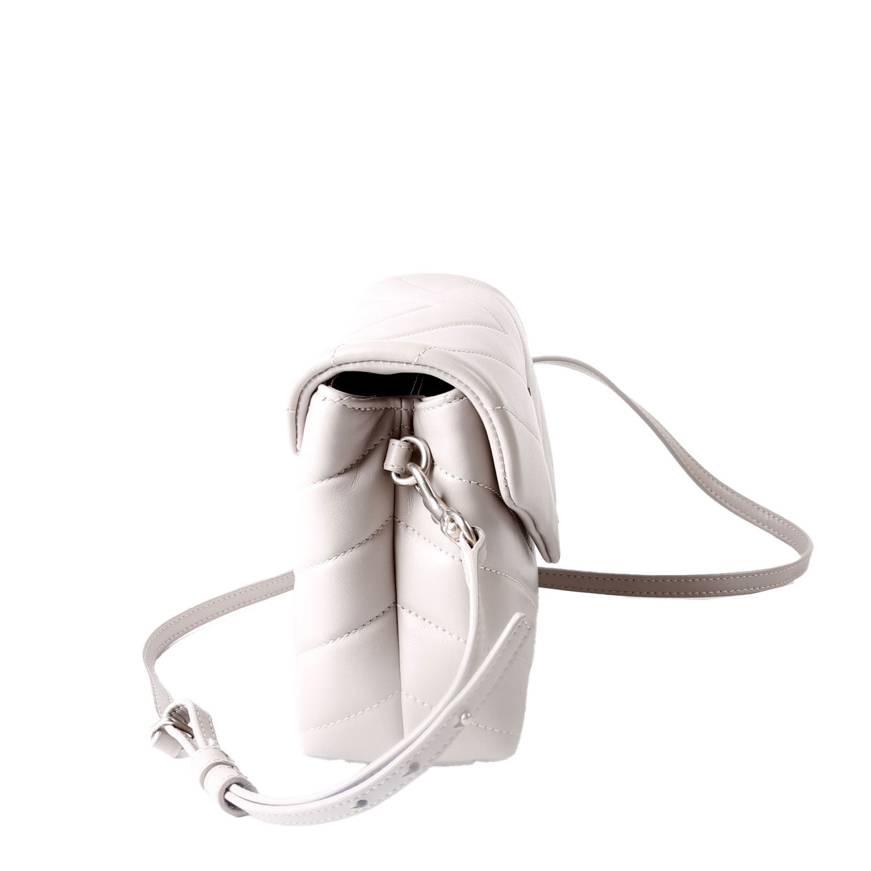 Saint Laurent 467072 LouLou Satchel Toy Crossbody Grey