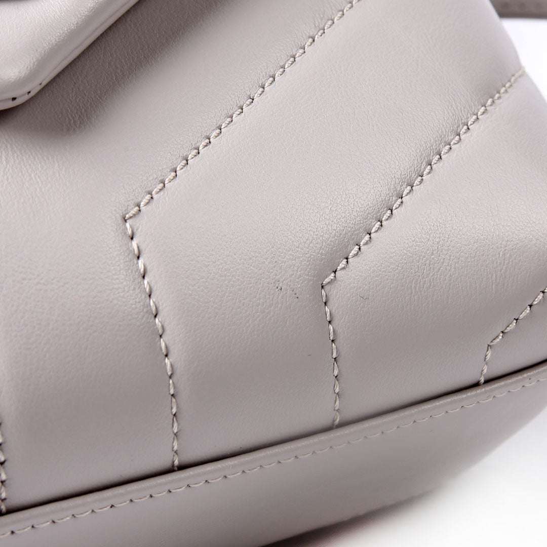Saint Laurent 467072 LouLou Satchel Toy Crossbody Grey