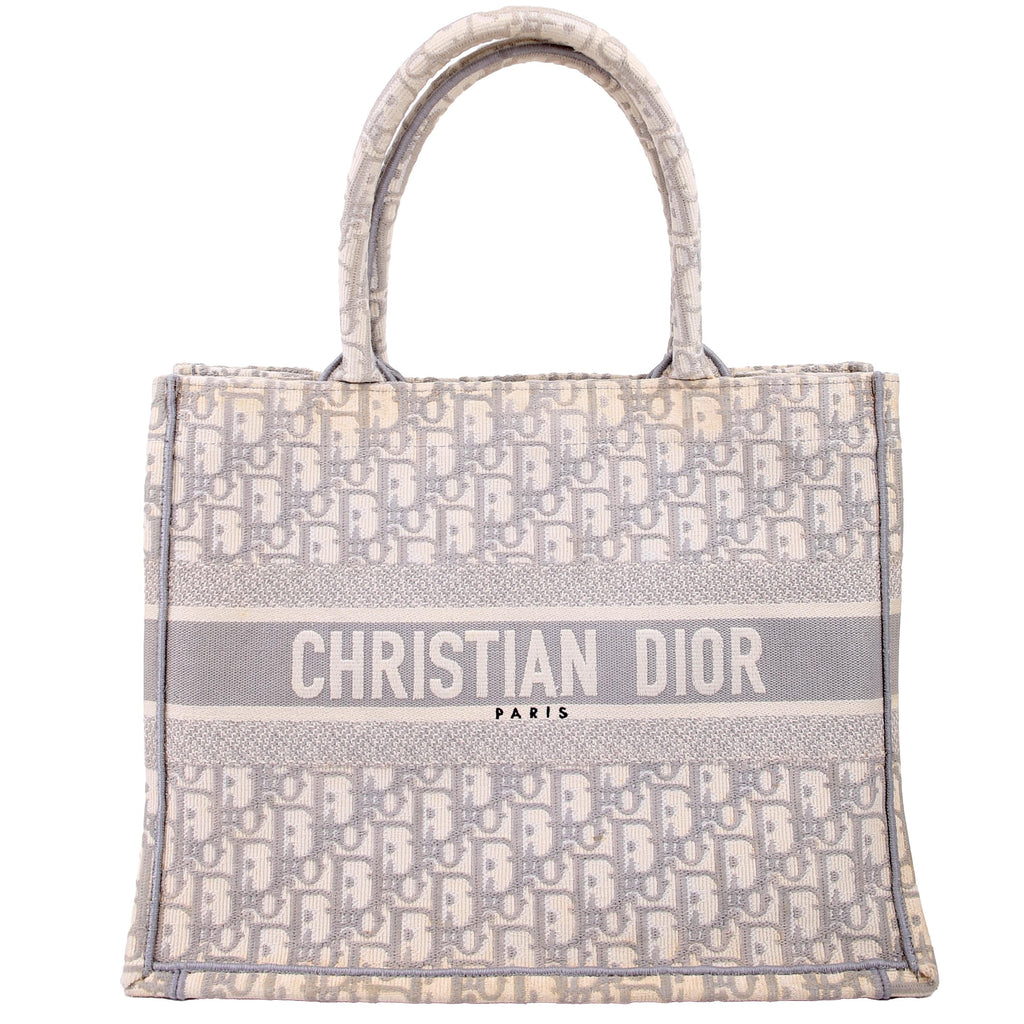 Christian Dior Book Tote Medium Grey