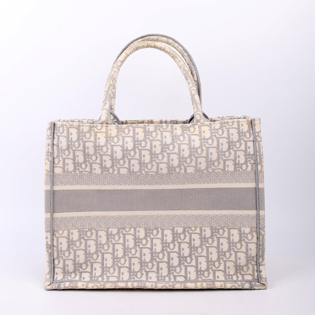 Christian Dior Book Tote Medium Grey