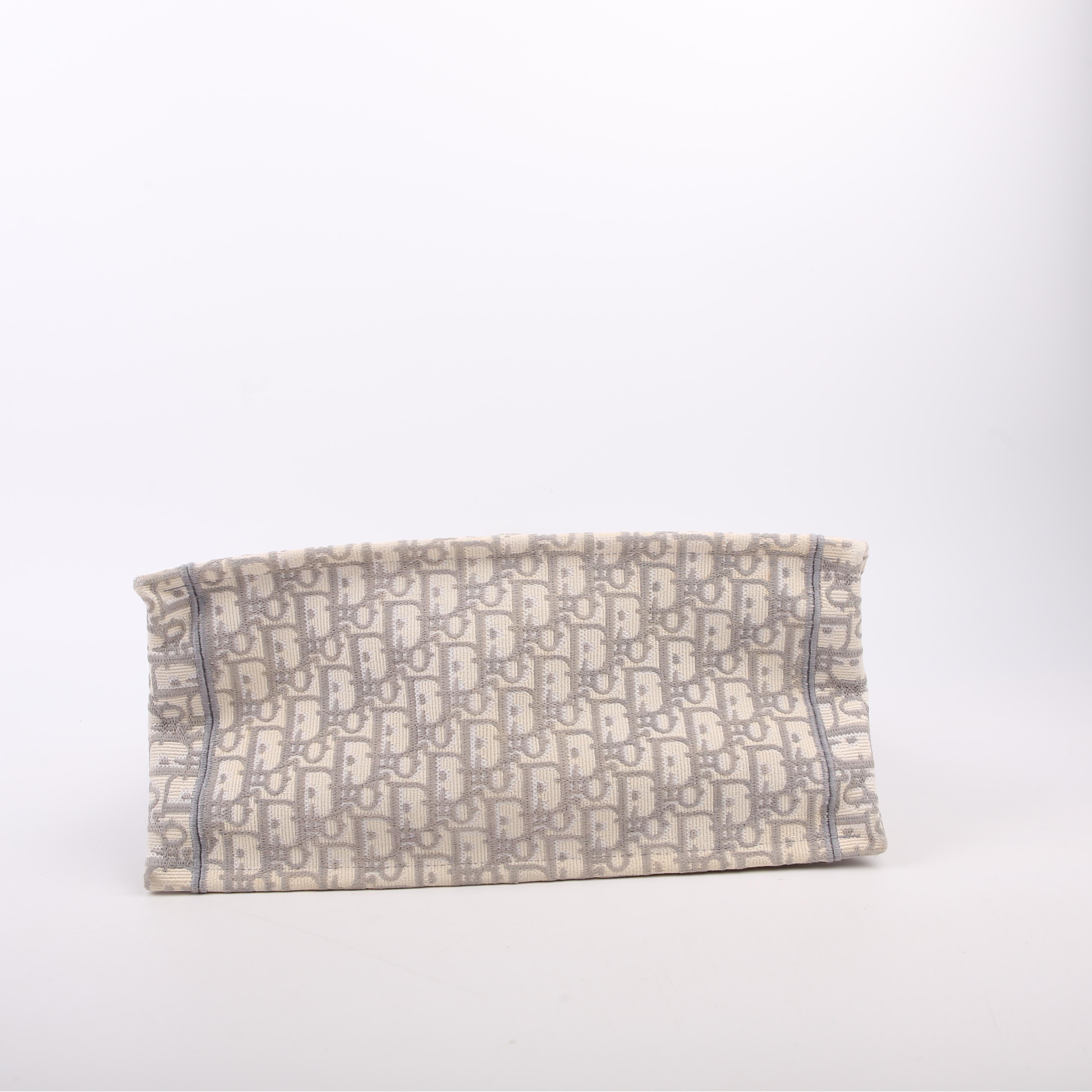 Christian Dior Book Tote Medium Grey
