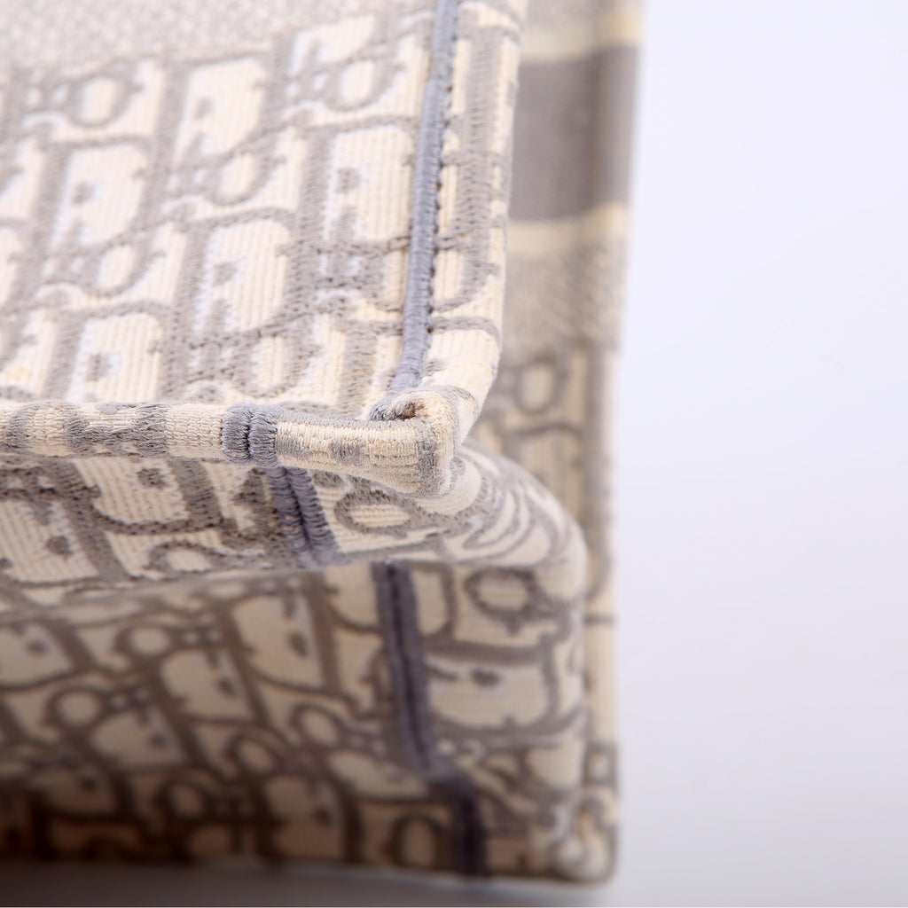 Christian Dior Book Tote Medium Grey