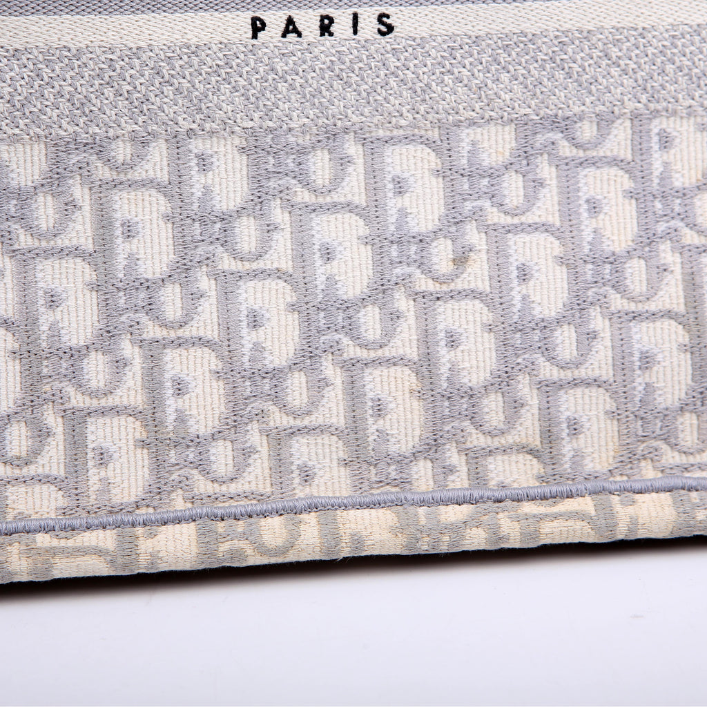 Christian Dior Book Tote Medium Grey