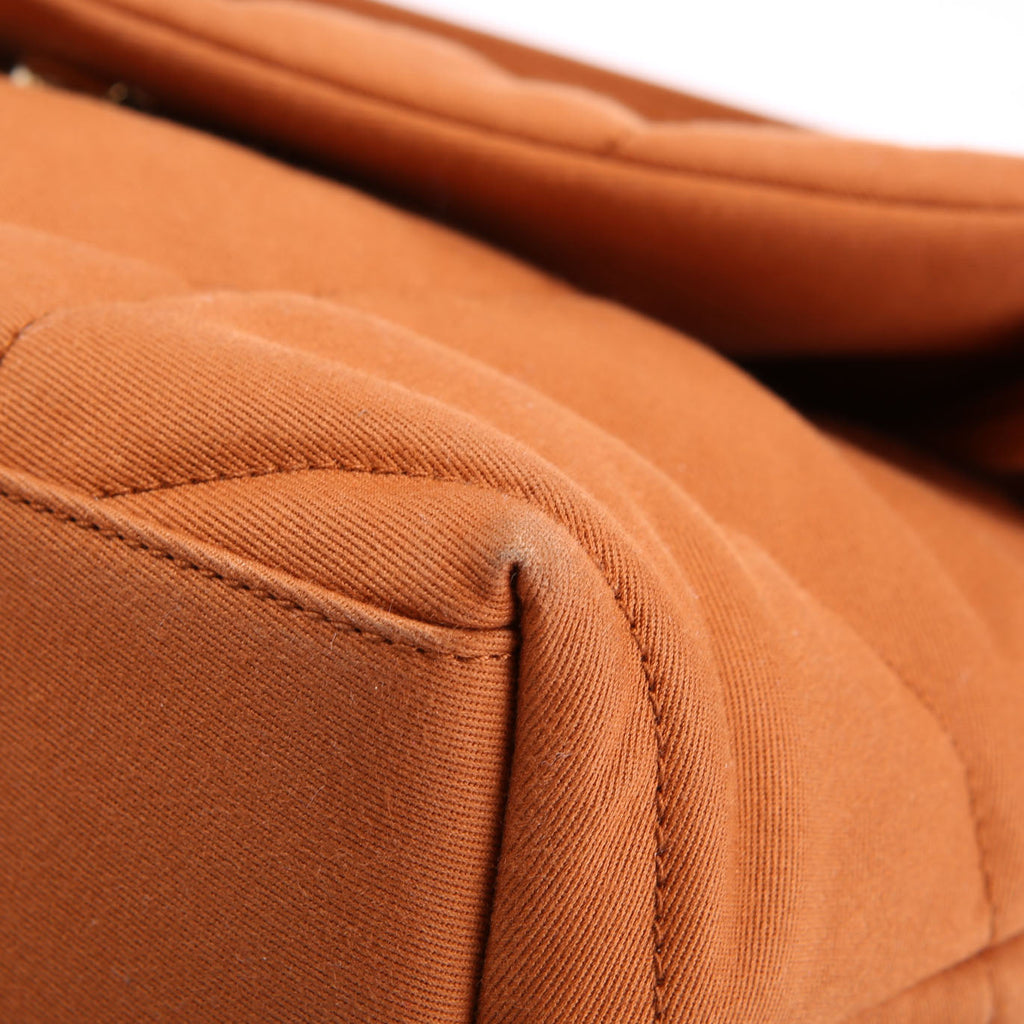 Saint Laurent Puffer Quilted Small Canvas 577476 Brown
