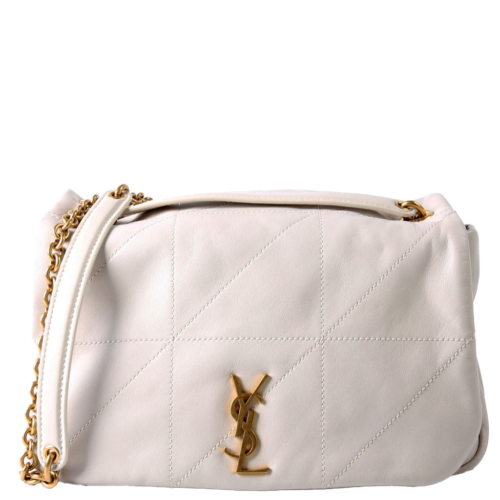 Saint Laurent 763475 Jamie 4.3 Small Quilted Lambskin Ivory
