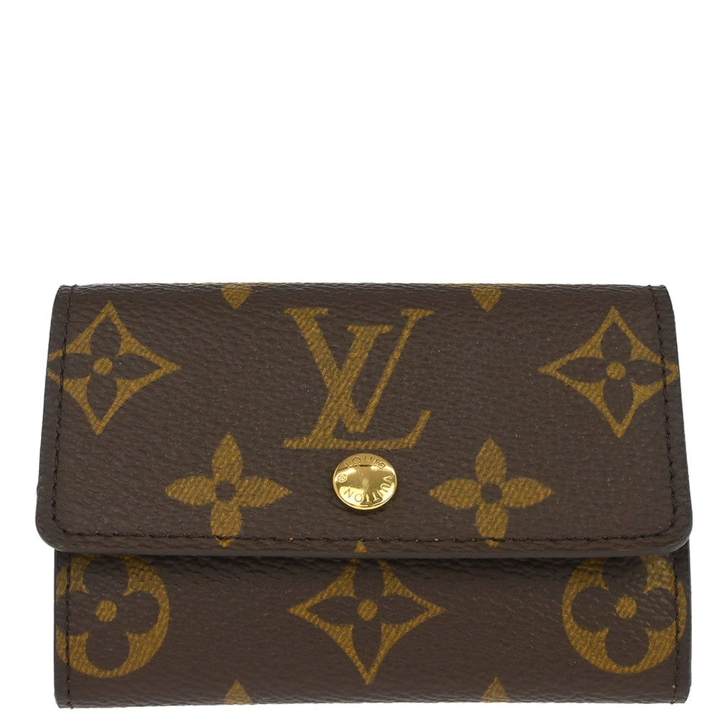 Louis Vuitton Monogram Porte Monnaie Plat Coin Purse Wallet M61930