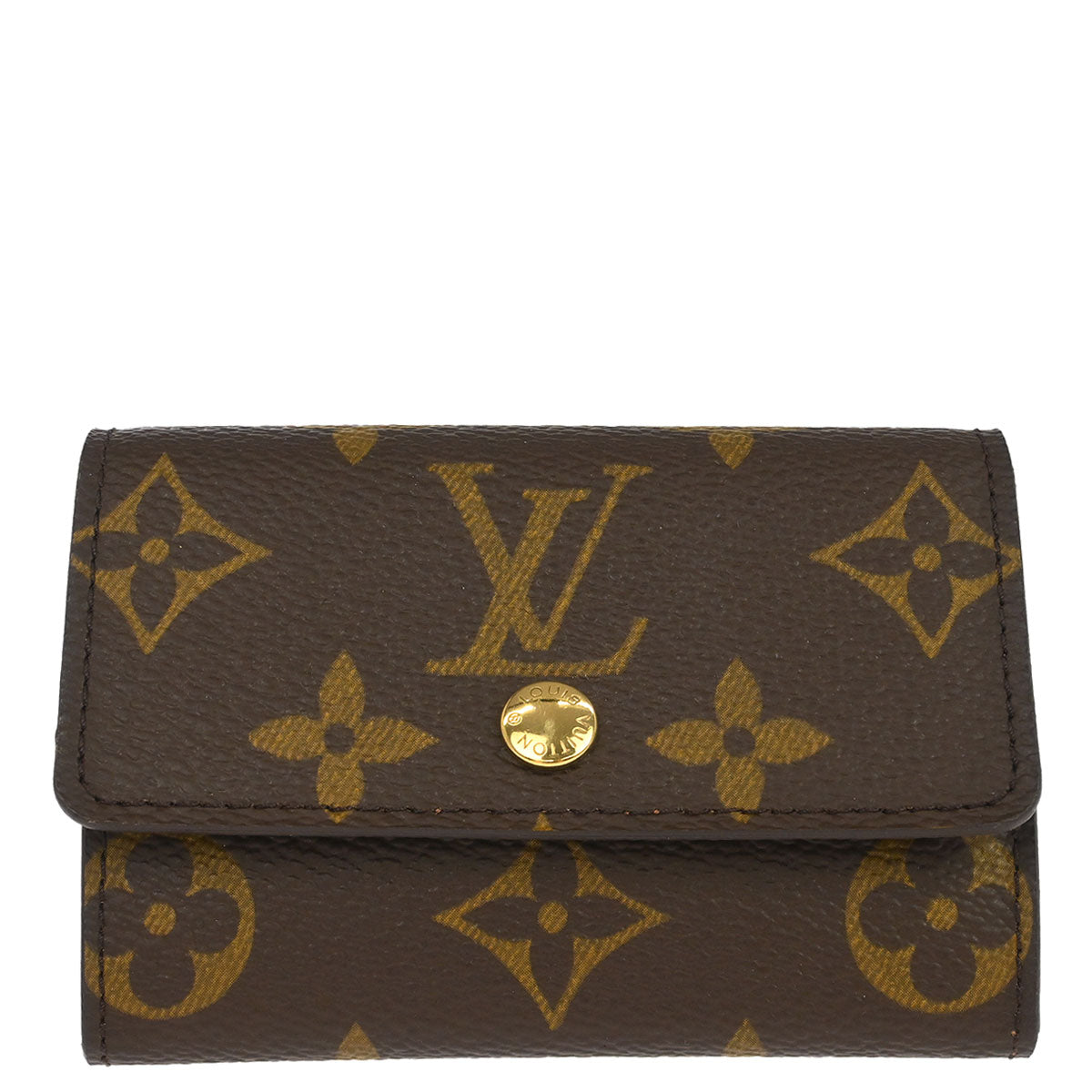 Louis Vuitton Monogram Porte Monnaie Plat Coin Purse Wallet M61930