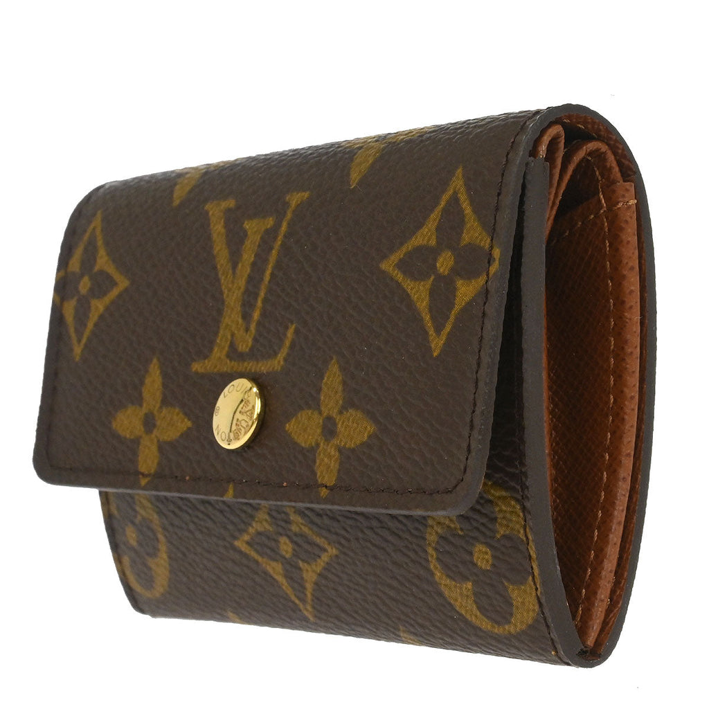 Louis Vuitton Monogram Porte Monnaie Plat Coin Purse Wallet M61930